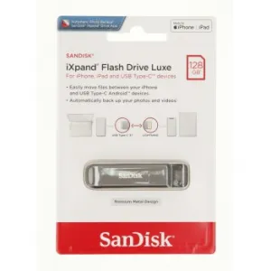 SanDisk Flash disk 128 GB iXpand Luxe, USB-C + Lightning