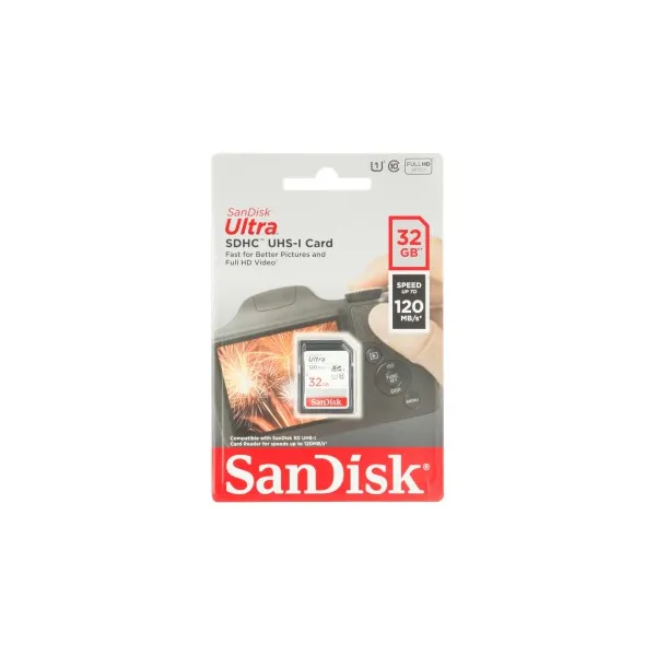 SanDisk Ultra/SDHC/32GB/UHS-I U1 / Class 10/Černá