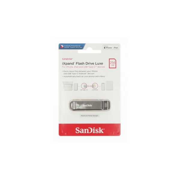 SanDisk iXpand Flash Drive Luxe 256 GB, Type-C 85235110