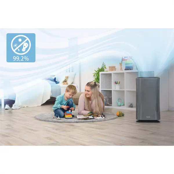 Hama Basic, čistička vzduchu, ionizátor, diaľkový ovládač, 4-filter, filtruje vírusy, peľ, prach 85437090