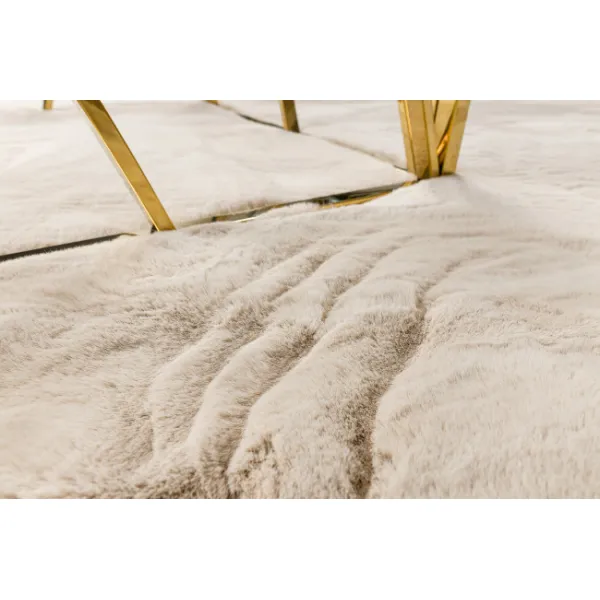 Koberec TEDDY NEW sand 52 béžový, kruh