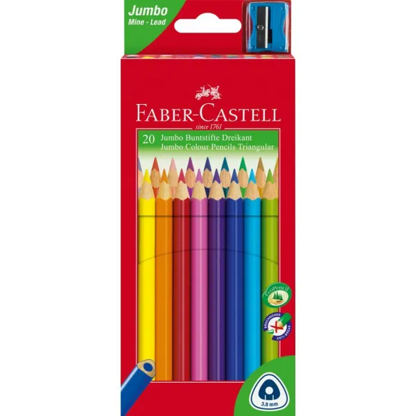 Faber-Castell 116520 Junior Triangular 20ks