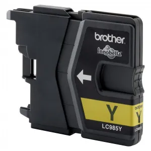 BROTHER LC-985 (LC985Y), originálna cartridge, žltá, 260 strán, Pre tlačiareň: BROTHER DCP-J315W, BROTHER DCP-J215, BROTHER DCP-J515W, BROTHER