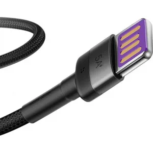 Baseus Cafule Huawei SuperCharge kábel USB na USB-C, QC 3.0, 5A 1m (čierno-sivý) 019259