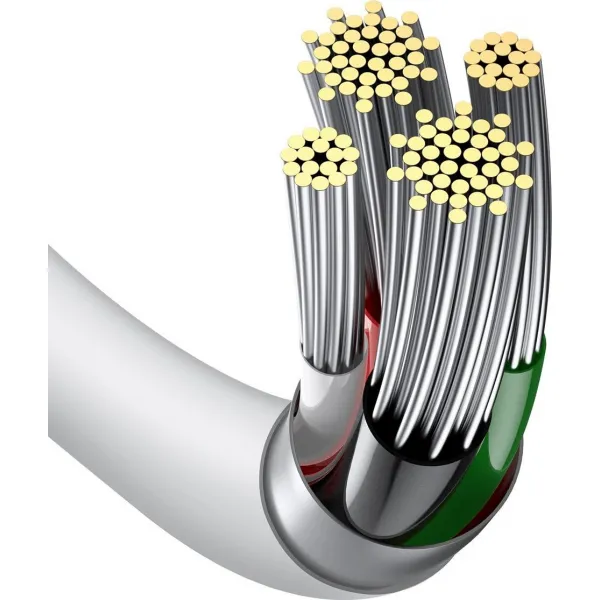 Kábel USB to Lightning Baseus Superior Series, 2,4 A, 0,25 m (biely) 026220