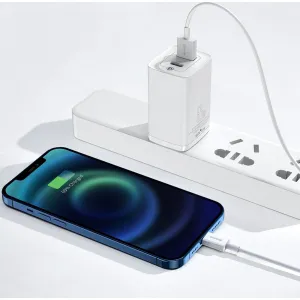 Kábel USB to Lightning Baseus Superior Series, 2,4 A, 0,25 m (biely) 026220