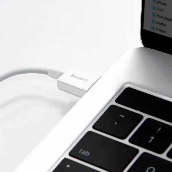 Kábel USB to Lightning Baseus Superior Series, 2,4 A, 0,25 m (biely) 026220