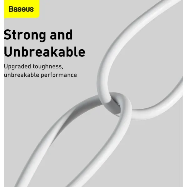 Kábel USB to Lightning Baseus Superior Series, 2,4 A, 0,25 m (biely) 026220