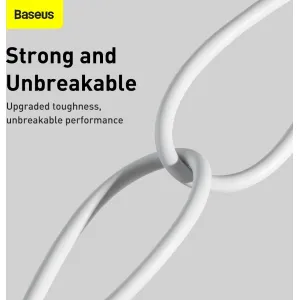 Kábel USB to Lightning Baseus Superior Series, 2,4 A, 0,25 m (biely) 026220