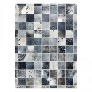 Koberec PATCHWORK 21716 sivý - imitácia kože krava