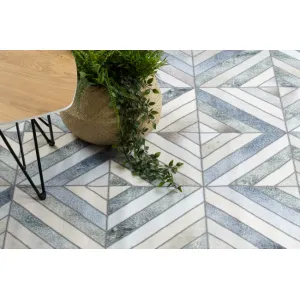 Koberec PATCHWORK 21721 béžový/sivý - imitácia kože krava, geometrický