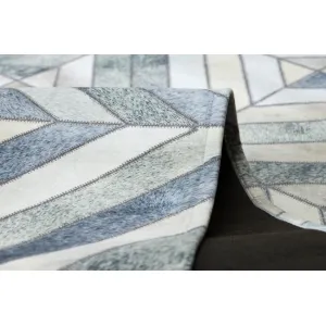 Koberec PATCHWORK 21721 béžový/sivý - imitácia kože krava, geometrický