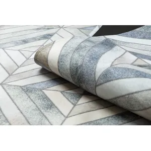 Koberec PATCHWORK 21721 béžový/sivý - imitácia kože krava, geometrický