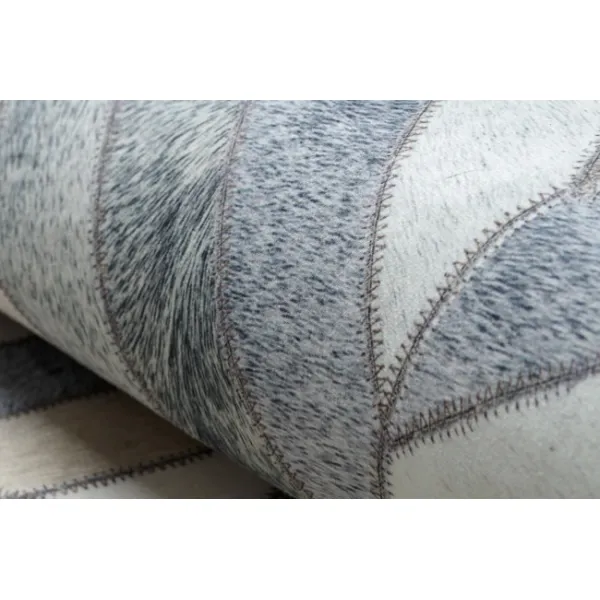 Koberec PATCHWORK 21721 béžový/sivý - imitácia kože krava, geometrický