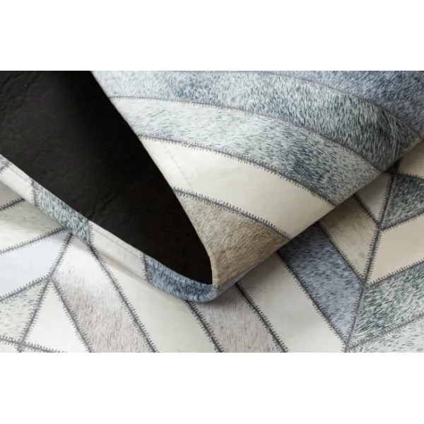 Koberec PATCHWORK 21721 béžový/sivý - imitácia kože krava, geometrický
