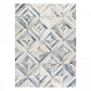 Koberec PATCHWORK 21721 béžový/sivý - imitácia kože krava, geometrický