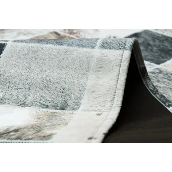 Koberec PATCHWORK 21716 béžový - imitácia kože krava