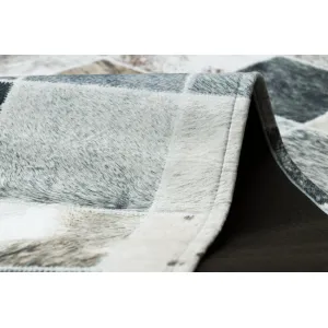 Koberec PATCHWORK 21716 béžový - imitácia kože krava
