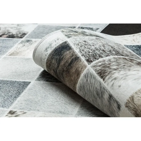 Koberec PATCHWORK 21716 béžový - imitácia kože krava