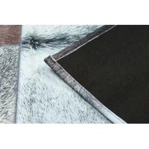Koberec PATCHWORK 21719 čierny- imitácia kože krava