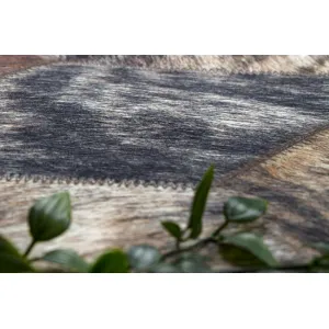 Koberec PATCHWORK 21715 hnedý - imitácia kože krava
