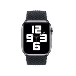 Innocent Braided Solo Loop Apple Watch Remienok 42/44/45/49mm - Black - XS (132MM)