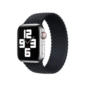 Innocent Braided Solo Loop Apple Watch Remienok 42/44/45/49mm - Black - XS (132MM)