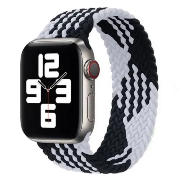 Innocent Braided Solo Loop Apple Watch Remienok 42/44/45/49mm - Zebra - XS (132MM)