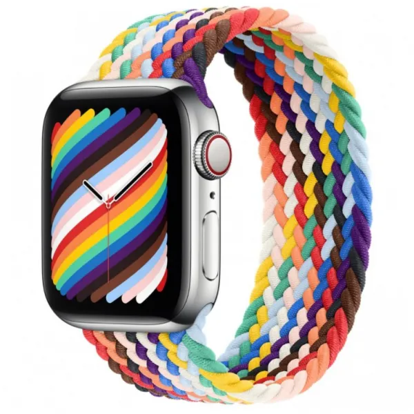 Innocent opletený remienok Apple Watch Solo Loop 38/40/41 mm - Pride - S (132 mm)