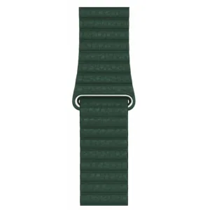 Innocent Kožený remienok na Apple Watch 42/44/45/49 mm - polnočne zelený