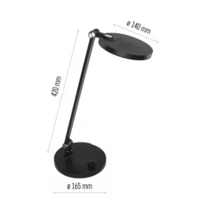 LED Stolná Lampa Emos Charles Čierna Z7628B