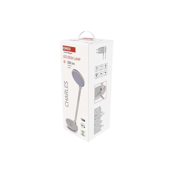 LED Stolná Lampa Emos Charles Z7628W