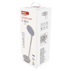 LED Stolná Lampa Emos Charles Z7628W