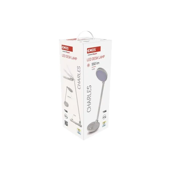 LED Stolná Lampa Emos Charles Z7628W