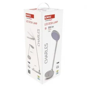 LED Stolná Lampa Emos Charles Z7628W