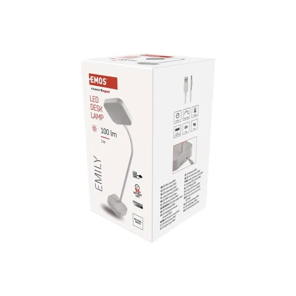 LED Stolná Lampa Emos Charles Z7628W