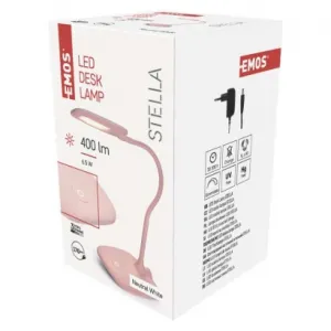 EMOS LED stolná lampa STELLA, ružová