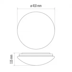 EMOS Lighting LED prisad. svietidlo Cori s pohyb. senz.,kr. 22W n.b., IP44