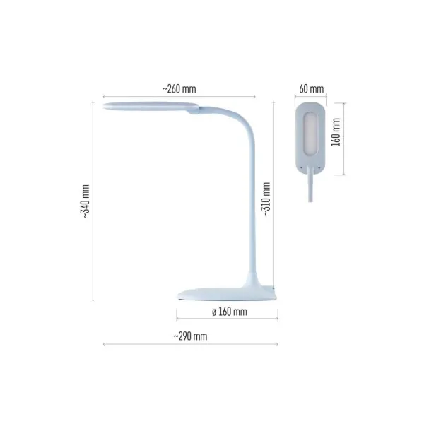 EMOS LED stolná lampa STELLA, modrá