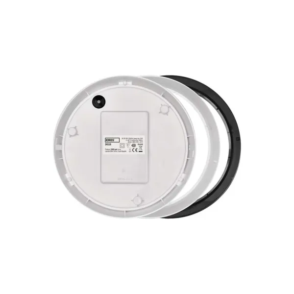 EMOS Lighting LED prisadené svietidlo ZURI, kruhové čierna/biela 14W teplá b.