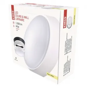 EMOS Lighting LED prisadené svietidlo ZURI, kruhové čierna/biela 14W teplá b.