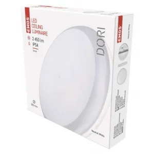 EMOS Lighting LED prisadené svietidlo DORI, kruh. biele 24,5W neutr.b., IP54