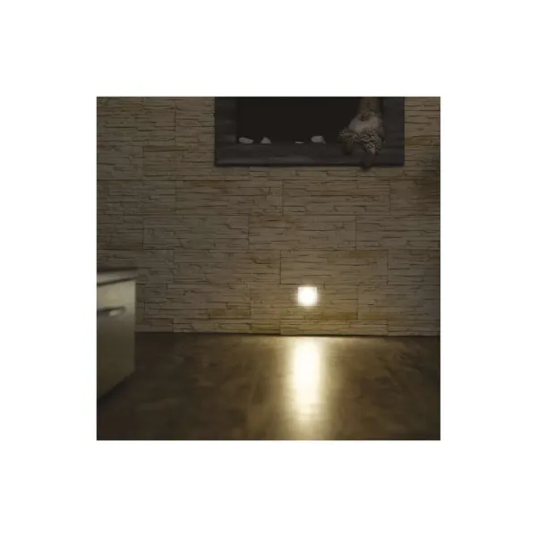 EMOS Lighting LED orientačné vstavané svietidlo AMAL 80×80, 1,5W teplá b.,IP65