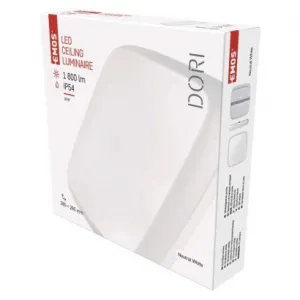 EMOS Lighting LED prisadené svietidlo DORI, štvorcové b. 18W neut.b.,IP54