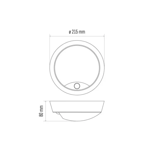 EMOS Lighting LED prisadené svietidlo ZURI s pohyb. senz., kruhové č/b 14W t.b.