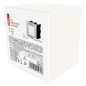 EMOS LED orientačné vstavané svietidlo AMAL 80×80 1,5W neutr. b.,IP65