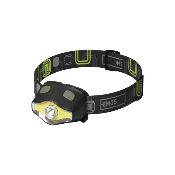 EMOS COB LED + LED čelovka P3536, 220 lm, 100 m, 3× AAA