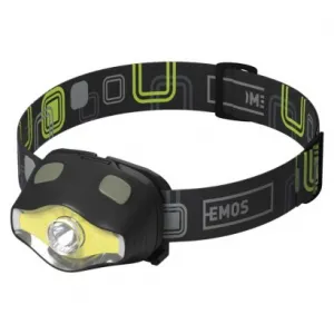 EMOS COB LED + LED čelovka P3536, 220 lm, 100 m, 3× AAA