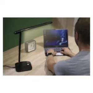 EMOS LED stolná lampa CHASE, čierna