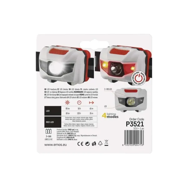 Celovka Emos P3521 85 lm